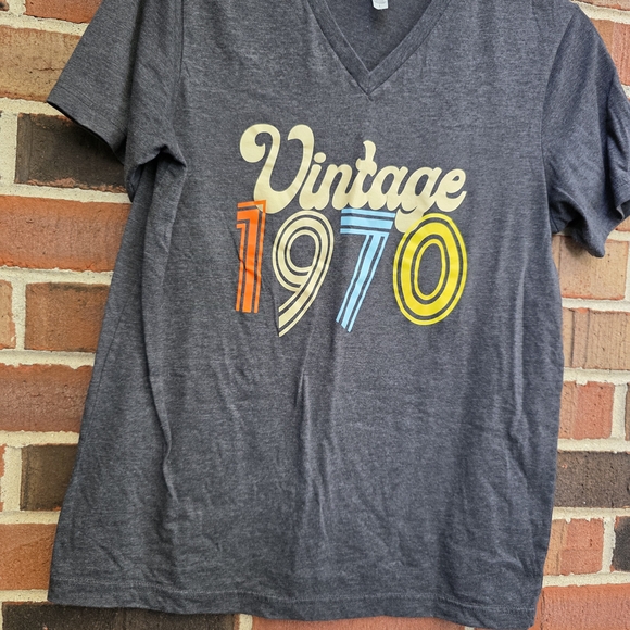 Bella Canvas Gray Vintage 1970 Tee - Picture 3 of 10